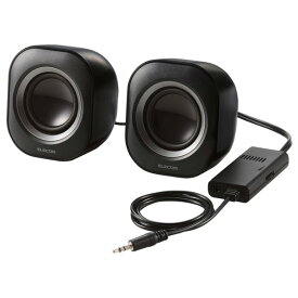 エレコム パソコン用2．0chスピーカー ブラック MS-P08A2BK [MSP08A2BK]
