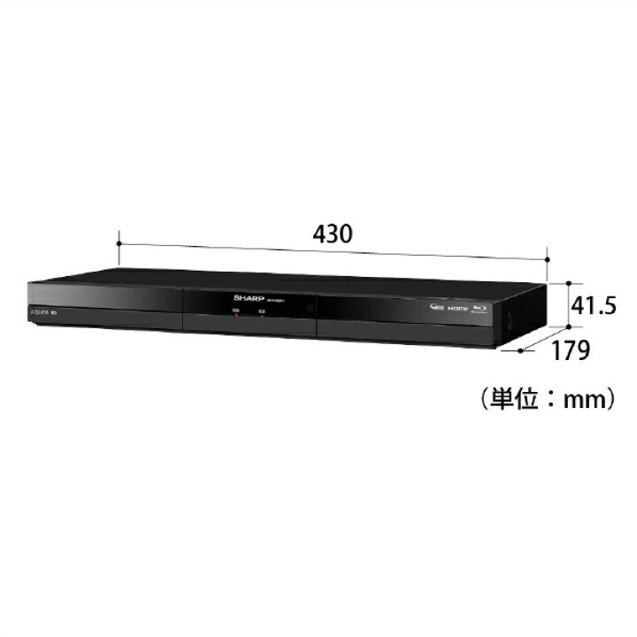 楽天市場】シャープ 1TB HDD内蔵ブルーレイレコーダー AQUOS 