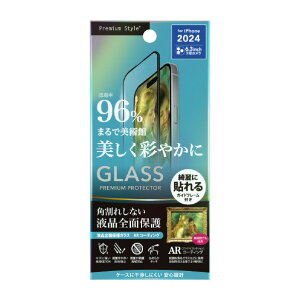 PGA iPhone 16 ProptSʕیKX ph~PETt[   PG-24BGLF06AR [PG24BGLF06AR]