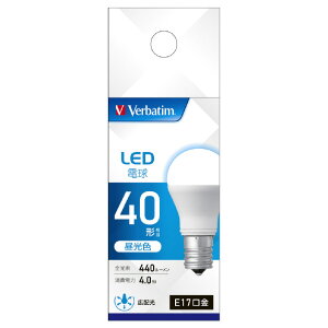 Verbatim LED�d�� E17���� �S����440lm(4�D0W ���`�d���E�L�z���^�C�v) �����F���� LDA4D-E17-G/LV3 [LDA4DE17GLV3]