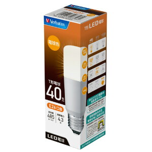 Verbatim LED�d�� E26���� �S����485lm(4�D3W T�`�d���^�C�v�E�L�z���^�C�v) �d���F���� LDT4L-G/LV3 [LDT4LGLV3]