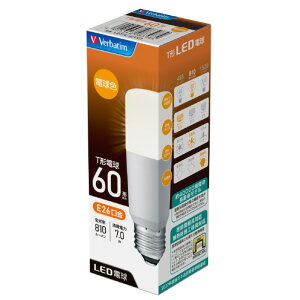 Verbatim LED�d�� E26���� �S����810lm(7�D0W T�`�d���^�C�v�E�L�z���^�C�v) �d���F���� LDT7L-G/LV3 [LDT7LGLV3]