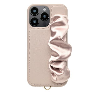 ���j�P�[�X iPhone 16 Pro Max�pClassy Scrunchie Case �s���N UNI-CSIP24LP-2CSPK [UNICSIP24LP2CSPK]
