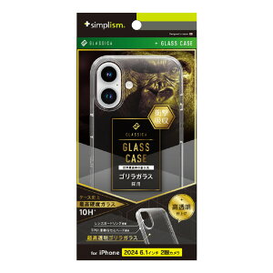 �g���j�e�B iPhone 16�p[GLASSICA] �w�ʃS�����K���X�P�[�X �N���A TR-IP24M2-CGC-GOCCCL [TRIP24M2CGCGOCCCL]