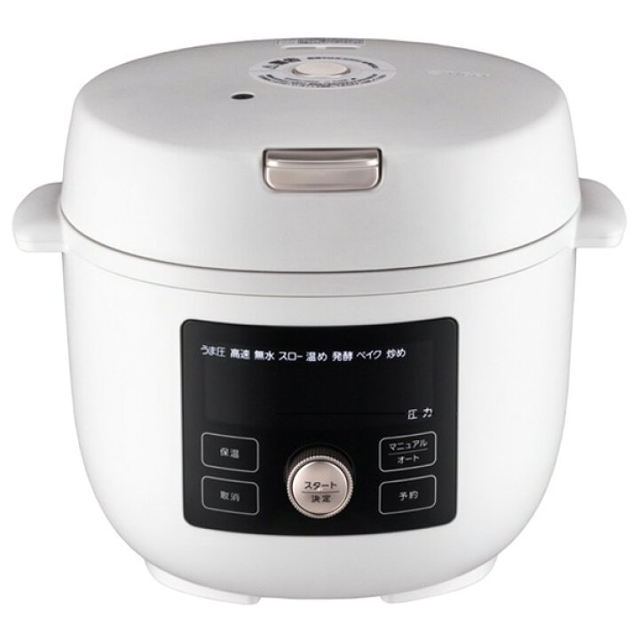 楽天市場】タイガー 電気圧力鍋 TIGER COOKPOT マットホワイト COK 