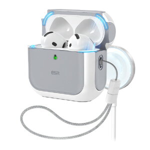 ESR AirPods 4�pMagSafe�Ή��n�C�u���b�h�P�[�X ORBIT �z���C�g ES27431AP4 [ES27431AP4]�yMRTP�z