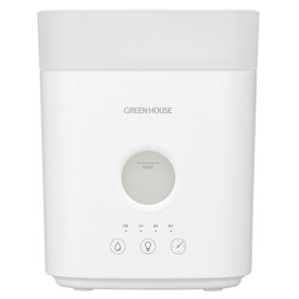 グリーンハウス 超音波式加湿器 ホワイト GH-AHCA-WH [GHAHCAWH]【RNH】