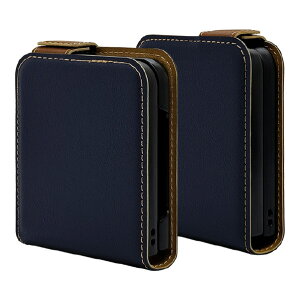 ���X�^�o�i�i Galaxy Z Flip 6(SC-54E/SCG29)�p���^�蒠�T�C�h�}�O�l�b�g�P�[�X �l�C�r�[×�u���E�� 8439GZFL6BSMNVB [8439GZFL6BSMNVB]
