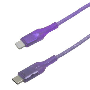 �C���v�����N Lightning/Type-C�N���A�P�[�u��(1�D0m) �p�[�v�� IMUSCL100CLPU [IMUSCL100CLPU]