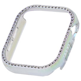 エレコム Apple Watch Series 10(42mm)用ハードバンパー ストーン付 &me オーロラクリア AW-24BBPPJACR [AW24BBPPJACR]