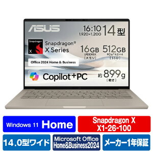 ASUS m[gp\R Zenbook SORA UuXL[x[W UX3407QA-PU16548BES [UX3407QAPU16548BES]yRNHz
