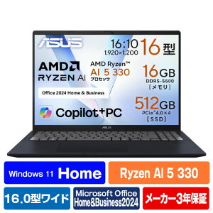 ASUS Vivobook 16 M1607KA e angle select NCGbgu[ M1607KA-AI5165WSBUE5 [M1607KAAI5165WSBUE5]yRNHz
