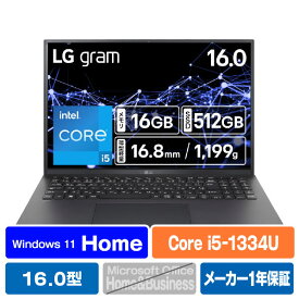 LG Electronics Japan ノートパソコン LG gram 16Z90RU-GA55J [16Z90RUGA55J]【RNH】【FMPT】