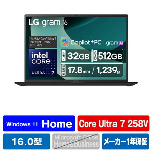 LG Electronics Japan m[gp\R LG gram 16 IuVfBAubN 16Z90TL-GU85J [16Z90TLGU85J]yRNHz