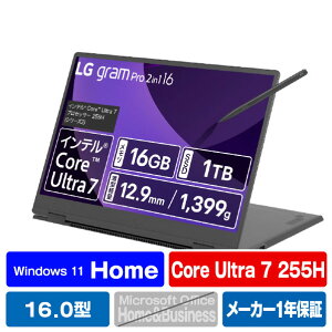 LG Electronics Japan m[gp\R LG gram Pro 2in1 16 IuVfBAubN 16T90TP-GA78J [16T90TPGA78J]yRNHzyOCTPz