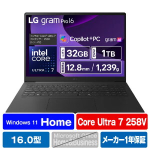 LG Electronics Japan m[gp\R LG gram Pro 16 ^O[ 16Z90TS-GU89J [16Z90TSGU89J]yRNHz