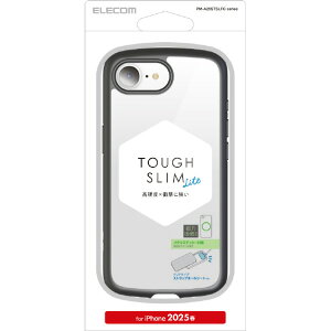 GR iPhone 16epTOUGH SLIM LITE P[X t[J[ ^XebJ[t ubN PM-A25STSLFCBK [PMA25STSLFCBK]