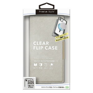 PGA iPhone 16epMagSafeΉ NAtbvP[X XG[h O[ PG-25KMC04GY [PG25KMC04GY]