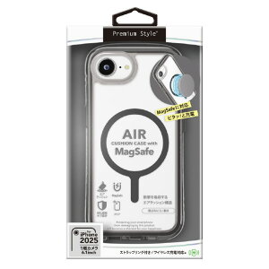 PGA iPhone 16epMagSafeΉ GANbVP[X Ot@Cg PG-25KMA01BK [PG25KMA01BK]