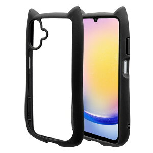 X^oii GALAXY A25 5GpMIMI LnCubhP[X TPU×PC ubN 8734GA25HPBK [8734GA25HPBK]