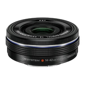 OMfW^\[VY Y[Y OMSYSTEM M.ZUIKO DIGITAL ED 14-42mm F3.5-5.6 EZ ubN ED14-42MMF3.5-5.6EZBLK-OM [MZED1442MMEZBLKOM]ySPSPz