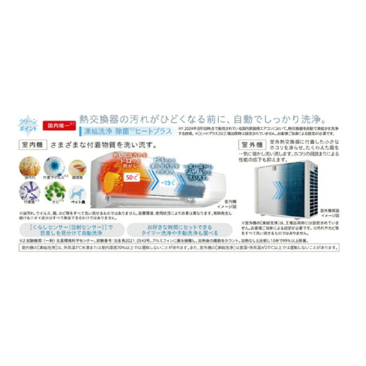 楽天市場】【標準設置工事費込み】日立 6畳向け 自動お掃除付き 冷暖房 
