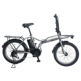 PELTECH X-adventure 20型折り畳み外装6段変速ハイパワーモデル シルバー TDN-246L-SL [TDN246LSL]