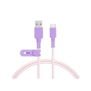 MOTTERU �o�C�J���[�V���R�� USB-A to USB-C�P�[�u��(1�D0m) �s���N���C���b�N MOT-BCAC100-PC [MOTBCAC100PC]