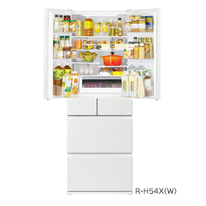 楽天市場】日立 540L 6ドア冷蔵庫 ピュアホワイト RH54XW [RH54XW 