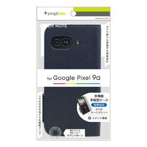 �g���j�e�B Google Pixel 9a�p[FlipNote] �ϏՌ��t���b�v�m�[�g�P�[�X �l�C�r�[ TR-PX259A-FN-SHNV [TRPX259AFNSHNV]