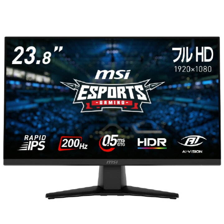 楽天市場】MSI 23．8型液晶ディスプレイ MAG 黒 MAG-242F [MAG242F 