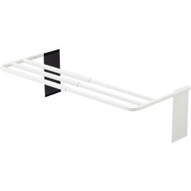 山崎実業 マグネット伸縮洗濯機バスタオルハンガー プレート ホワイト MシンシユクセンタクキバスタオルHプレ-トWH [MシンシユクセンタクキバスタオルHプレ-トWH]