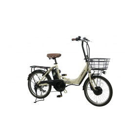 PELTECH 20型電動アシスト自転車フル装備外装6段 ベージュ TDN-212L-BE-12AH [TDN212LBE12AH]