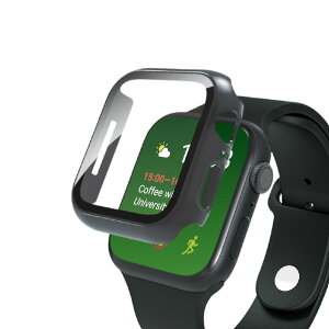 �g���j�e�B Apple Watch SE/6/5/4(40mm)�p������ �K���X��̌^PC�P�[�X �u���b�N TR-AW2240-GLPC-CCBK [TRAW2240GLPCCCBK]�ySPMS�z