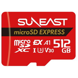 SUNEAST 最大読込速度：890MB/s最大書込速度810MB/s microSD Express Card SE-MSE512G20P1F [SEMSE512G20P1F]
