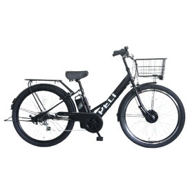 PELTECH 27.5型 V型電動アシスト自転車外装6段 復刻モデル マットブラック TDA-728L-MBK-12AH [TDA728LMBK12AH]