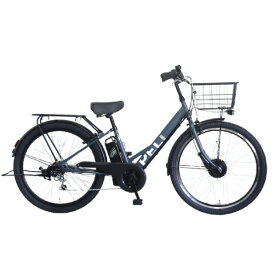 PELTECH 27.5型 V型電動アシスト自転車外装6段 復刻モデル スモーキーブルー TDA-728L-SBL-12AH [TDA728LSBL12AH]