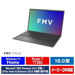 �x�m�� �m�[�g�p�\�R�� e angle select FMV Note A �u���C�g�u���b�N FMVA75L2B6 [FMVA75L2B6]�yRNH�z