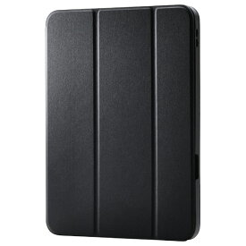 エレコム iPad(A16) フラップケース 衝撃吸収 Pencil収納 スリープ対応 ブラック TB-A25RSABK [TBA25RSABK]【FMPT】