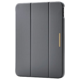 エレコム iPad(A16) フラップケース 薄型軽量 CHIC STYLE スリープ対応 チャコールグレー TB-A25RWVJM3GY [TBA25RWVJM3GY]