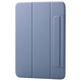 エレコム iPad(A16) フラップケース 超薄型 マグネット着脱 スリープ対応 ブルーグレー TB-A25RWVPF2BG [TBA25RWVPF2BG]