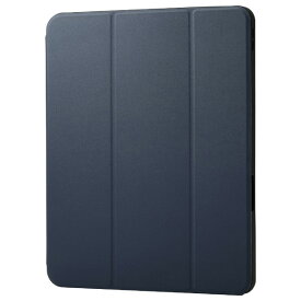 エレコム 13インチiPad Air(M3/M2) フラップケース 衝撃吸収 Pencil収納 スリープ対応 ネイビー TB-A25XSANV [TBA25XSANV]