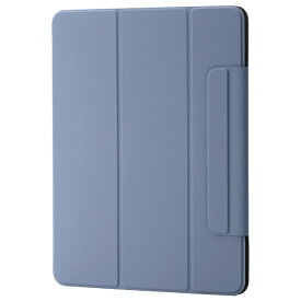 エレコム 13インチiPad Air(M3/M2) フラップケース 超薄型 マグネット着脱 スリープ対応 ブルーグレー TB-A25XWVPF2BG [TBA25XWVPF2BG]