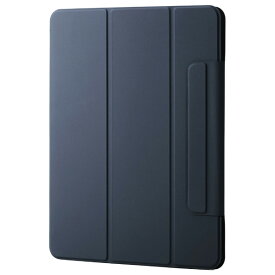 エレコム 13インチiPad Air(M3/M2) フラップケース 超薄型 マグネット着脱 スリープ対応 ネイビー TB-A25XWVPF2NV [TBA25XWVPF2NV]