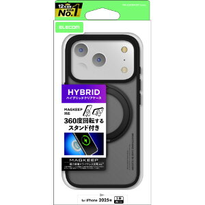 �G���R�� iPhone17 Pro�p�n�C�u���b�h�P�[�X MAGKEEP �X�^���h �u���b�N PM-A25CMAGSTBK [PMA25CMAGSTBK]