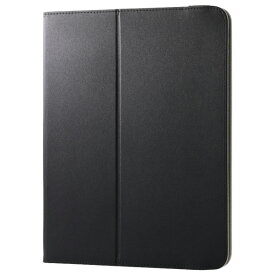 エレコム 11インチiPad Air(M3/M2)用フラップケース 衝撃ガード ベルト付 2アングル 軽量 ブラック TB-A25MPLF2BK [TBA25MPLF2BK]