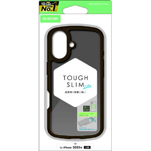�G���R�� iPhone 17�pTOUGH SLIM LITE �P�[�X �t���[���J���[ �}�b�g�u���b�N(���o�[�R�[�g) ���^���X�e�b�J�[�t �}�b�g�u���b�N PM-A25ATSLFCBKM [PMA25ATSLFCBKM]�yJLMP�z