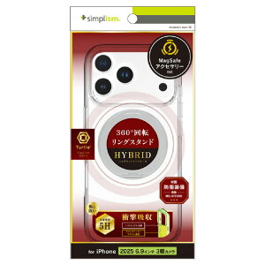�g���j�e�B iPhone 17 Pro Max�p[Turtle MagStand] MagSafe�Ή� �����O�X�^���h�t���n�C�u���b�h�N���A�P�[�X �V���o�[�����O�X�^���h TR-IP25L3-TTMSS-CLSV [TRIP25L3TTMSSCLSV]