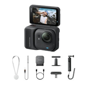 insta360 GO Ultra 4K �E�F�A���u���J���� �N���G�C�^�[�o���h�� �~�b�h�i�C�g�u���b�N CINSABEA-GOULTRA06 [CINSABEAGOULTRA06]