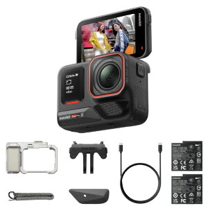 insta360 Ace Pro 2 �X�g���[�g�B�e�L�b�g (�f���A���o�b�e���[:���[�����C�g�E�V���o�[) �~�b�h�i�C�g�u���b�N CINSBBGA-ACEPRO246 [CINSBBGAACEPRO246]